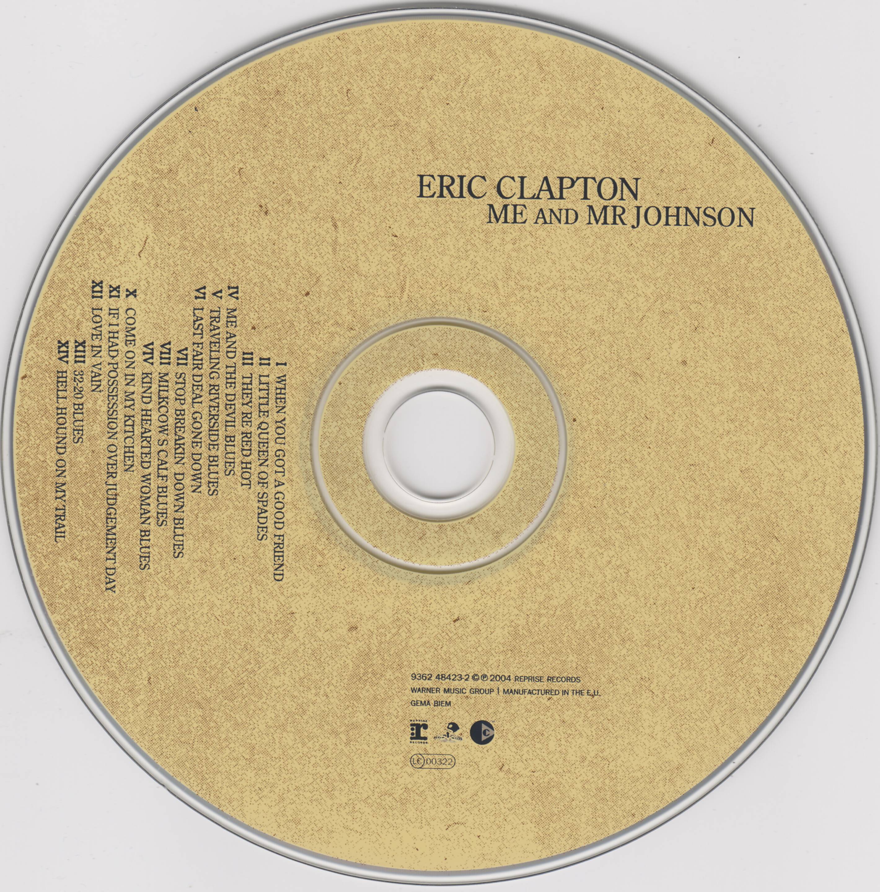 Eric Clapton Me And Mr Johnson : CD